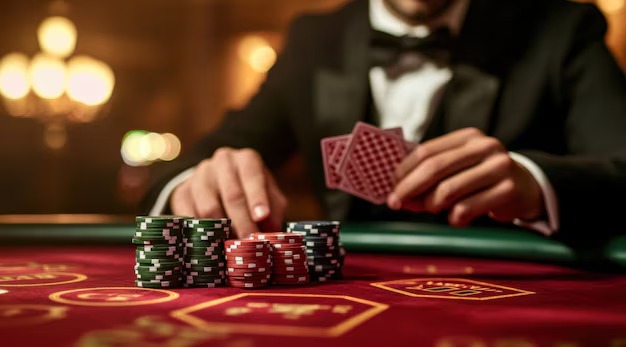 Live roulette table with dealer and multiple player seats visible